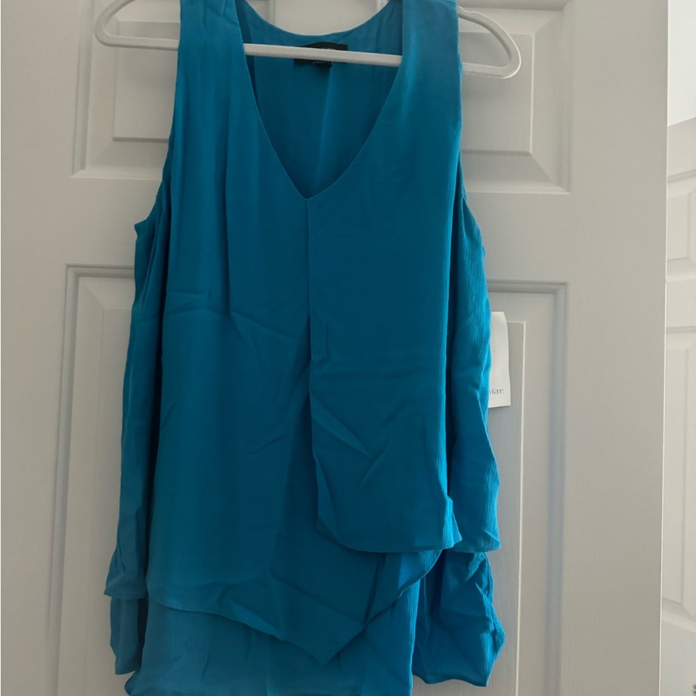 Blue Sleeveless Women's Top